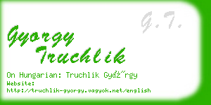 gyorgy truchlik business card